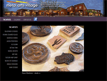 Tablet Screenshot of metalartsvillage.com